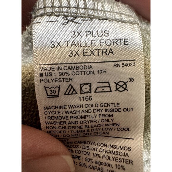 Old Navy Womans Tie Dye Sweater Size 3X Zip Up Hooded Y2K Artsy Beachy Hippie - Picture 3 of 11